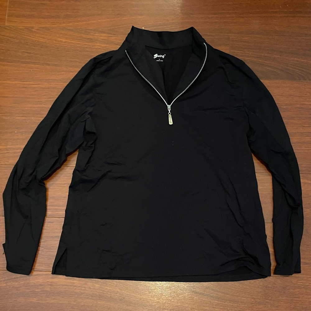Black Zip Pullover